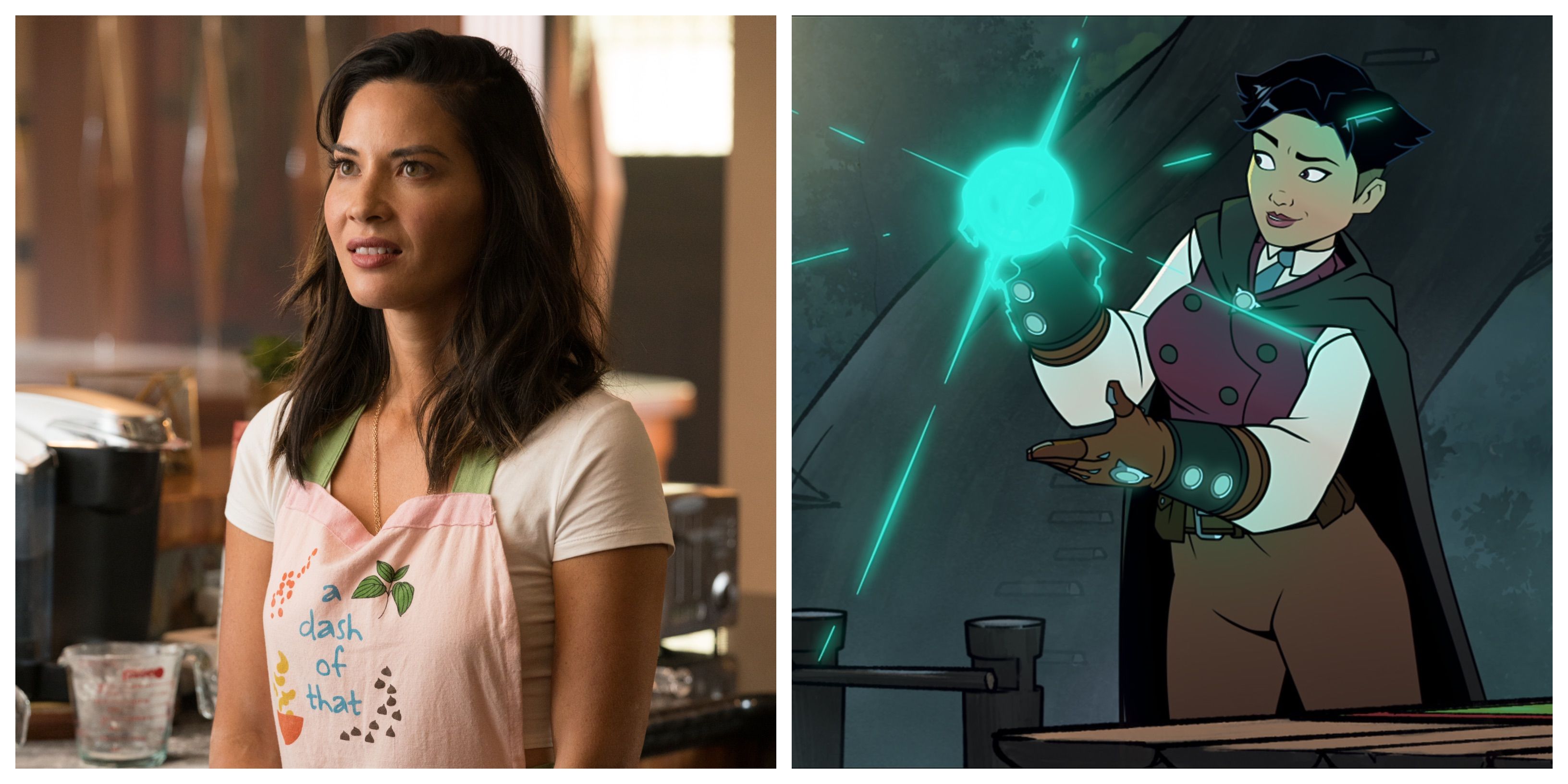 Olivia Munn as Thomas Edison in America: The Motion Picture on Netflix