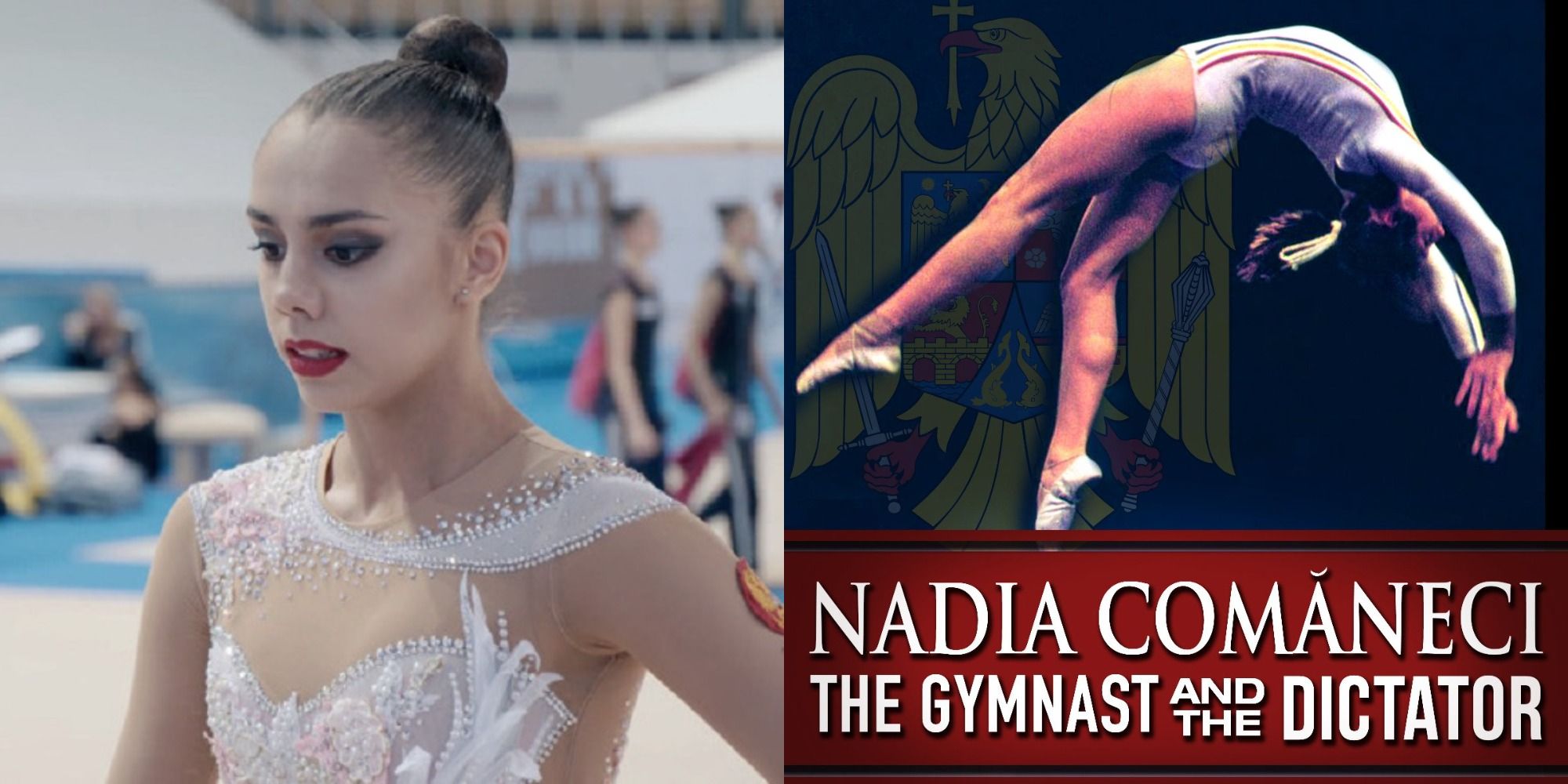 An image of Margarita Mamun in Over The Limit and Nadia Comaneci in The Gymnast and the Dictator