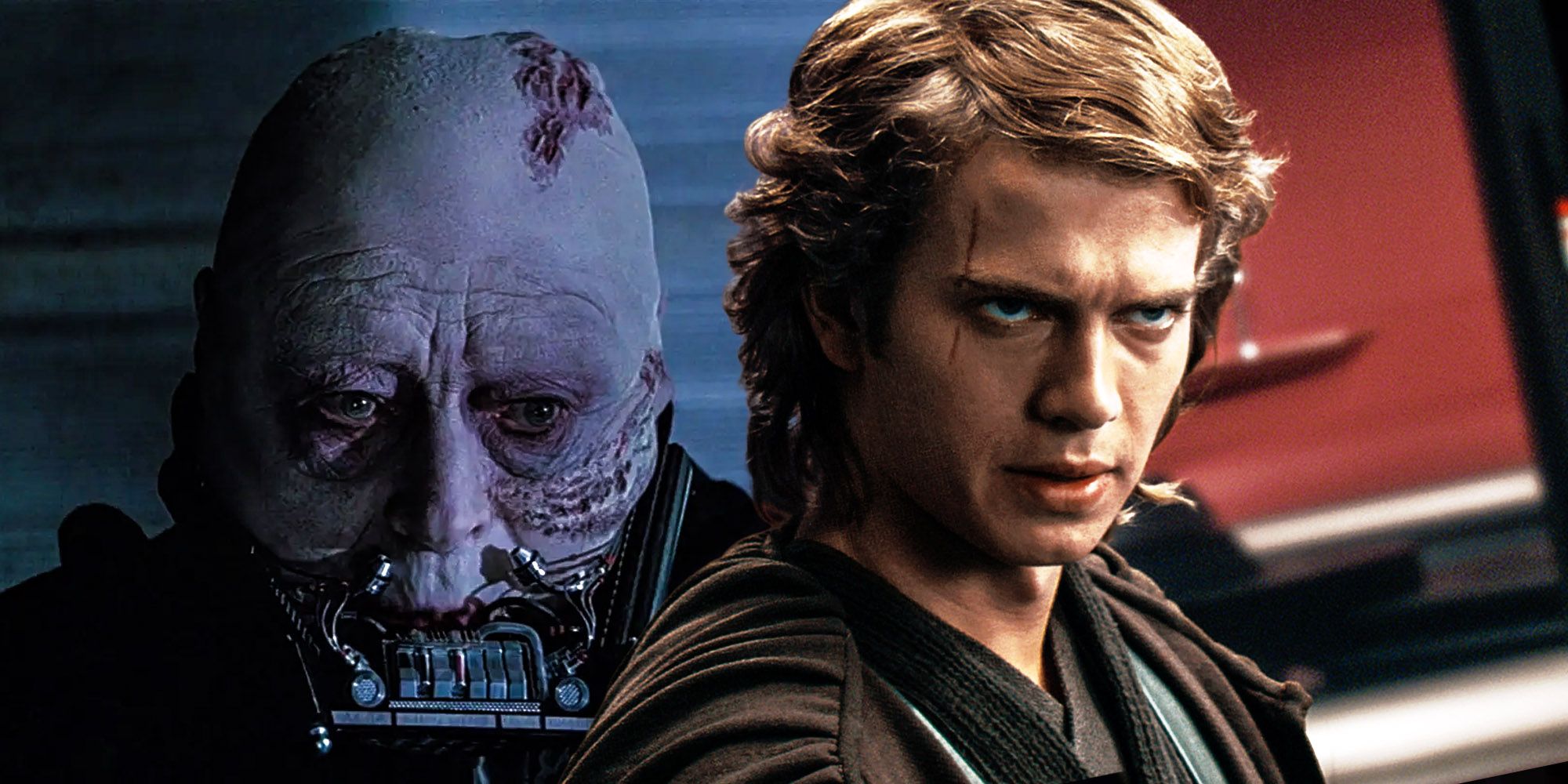 Anakin Skywalker in Revenge of the Sith and Return of the Jedi.