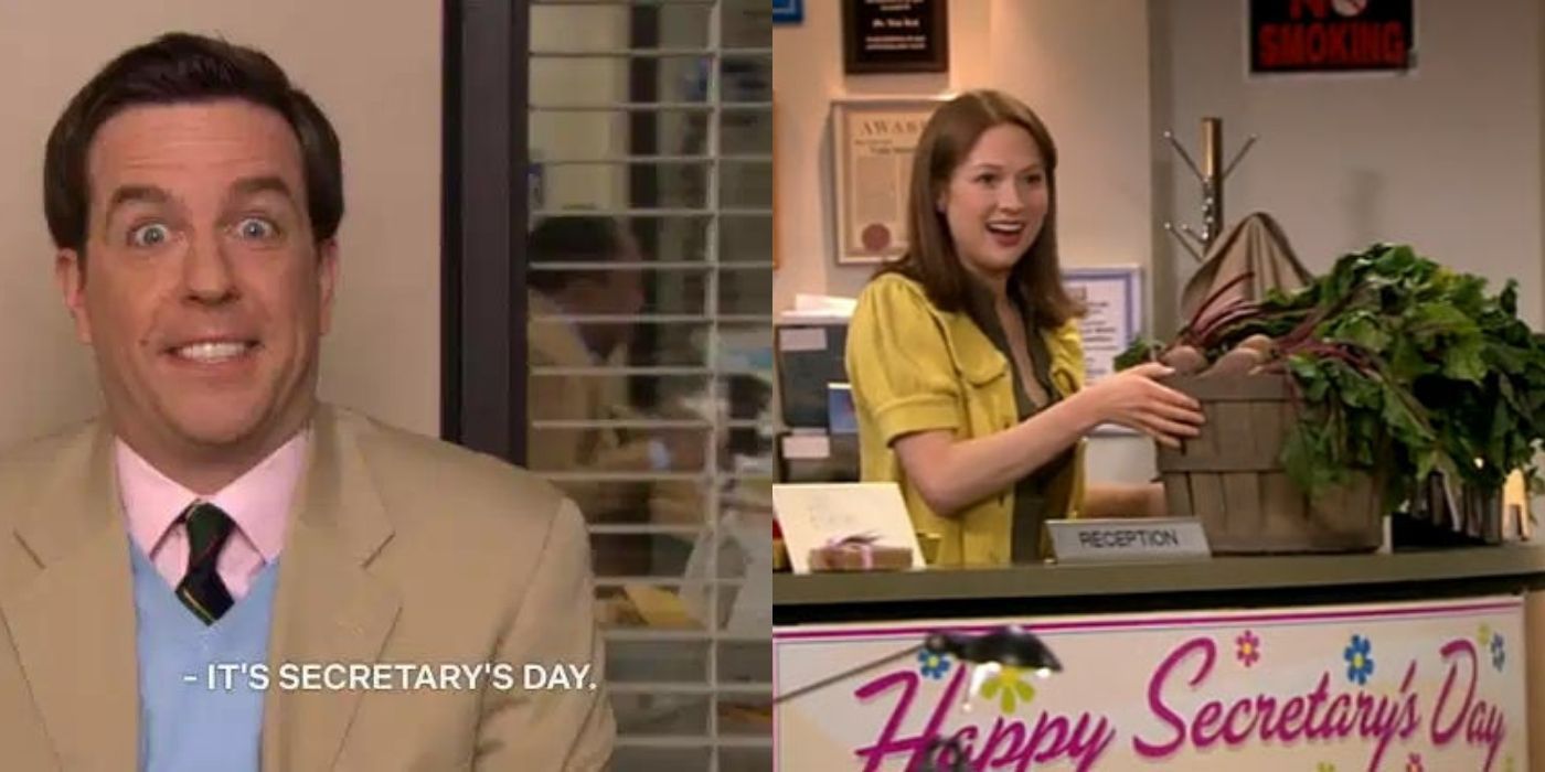 Andy and Erin celebrate Secretary's Day on The Office