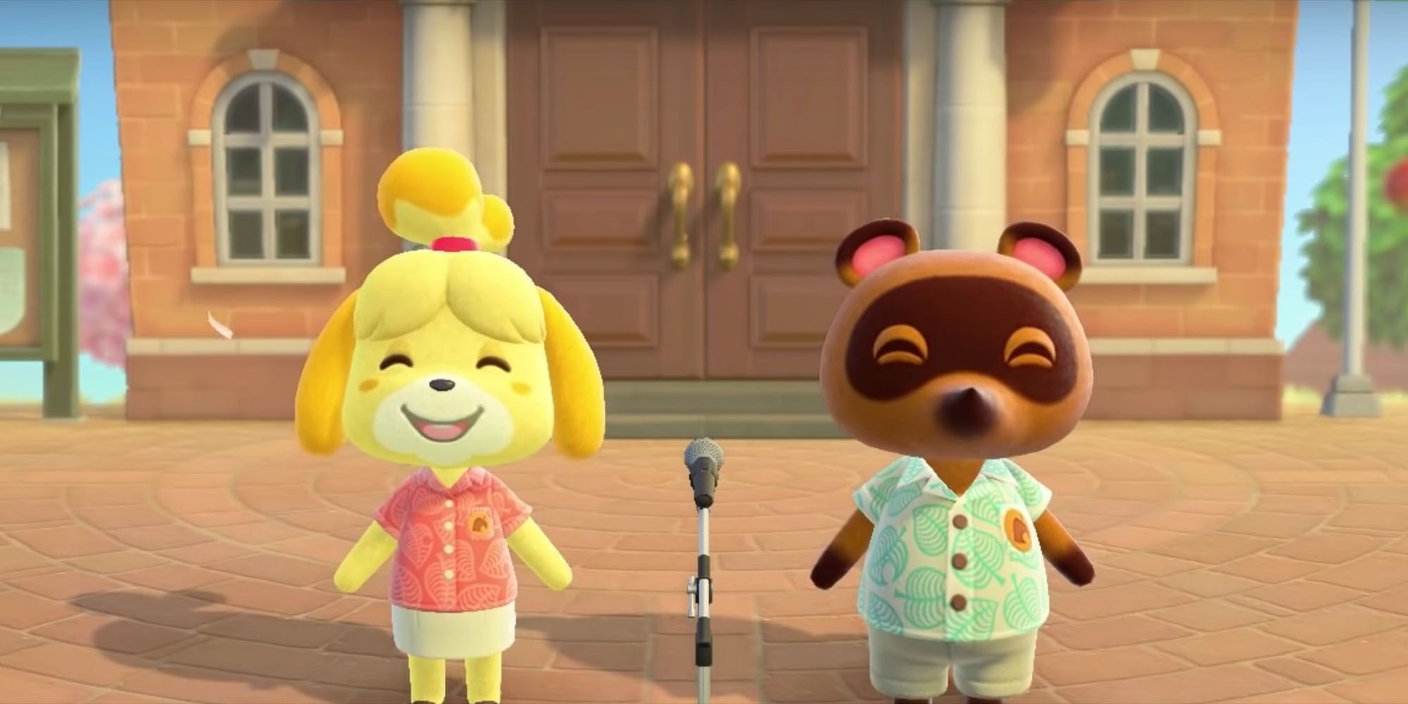 Isabelle and Tom Nook in Animal Crossing