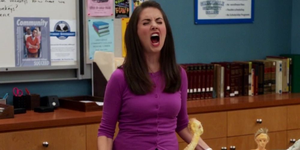 Annie screaming about the pen in the study room in Community
