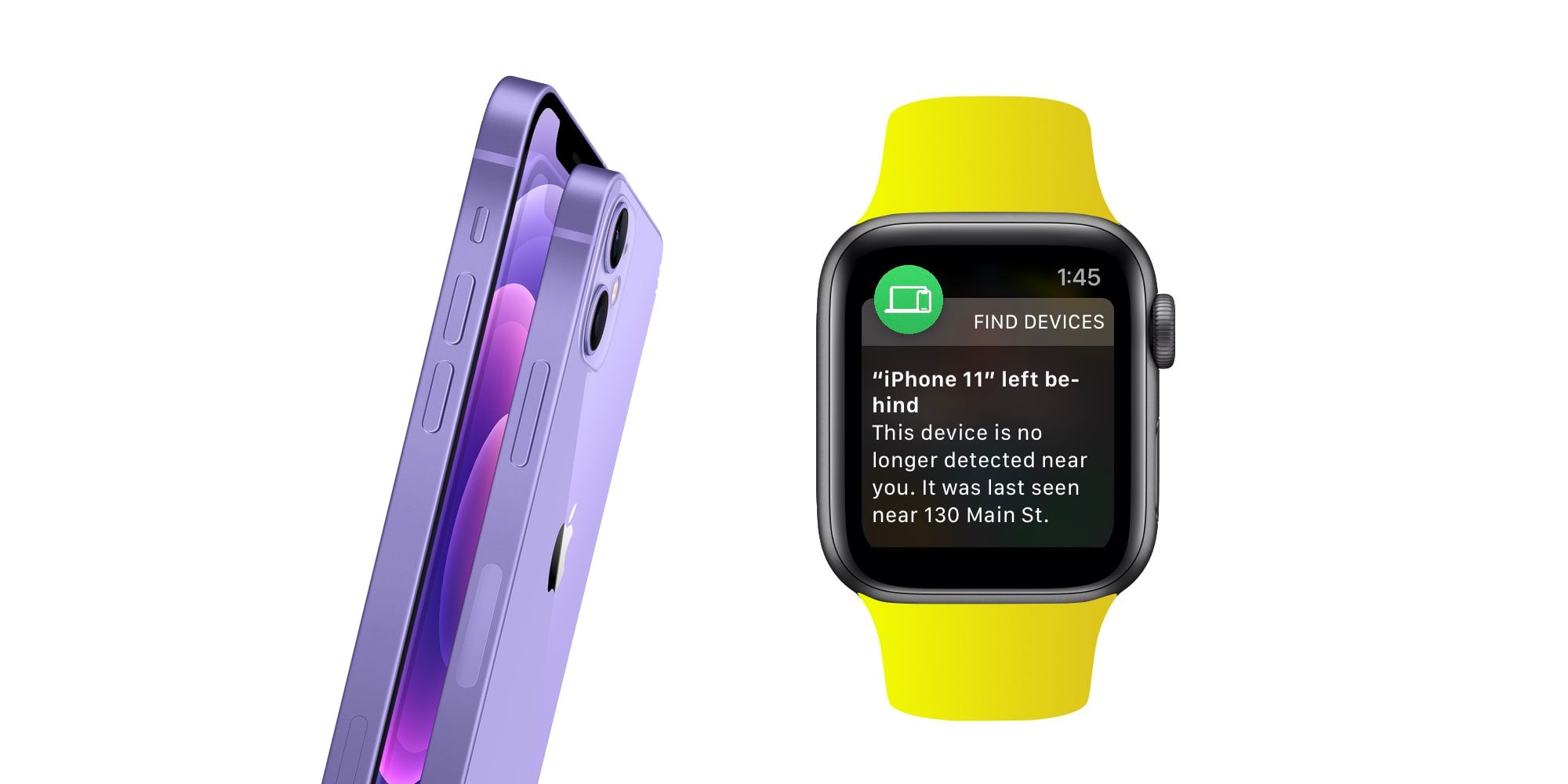 Apple Watch Notifications Alert iPhone Left Behind