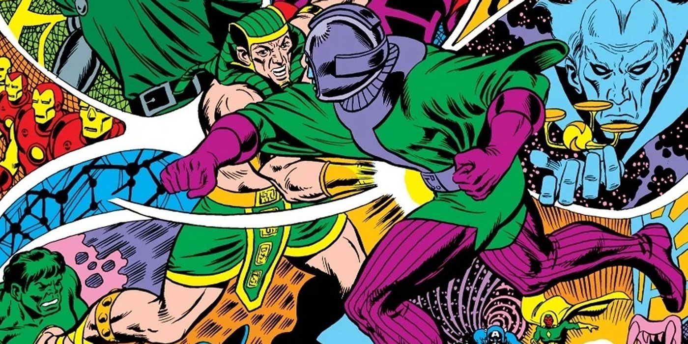 Kang The Conqueror fights Rama-Tut in Marvel Comics.