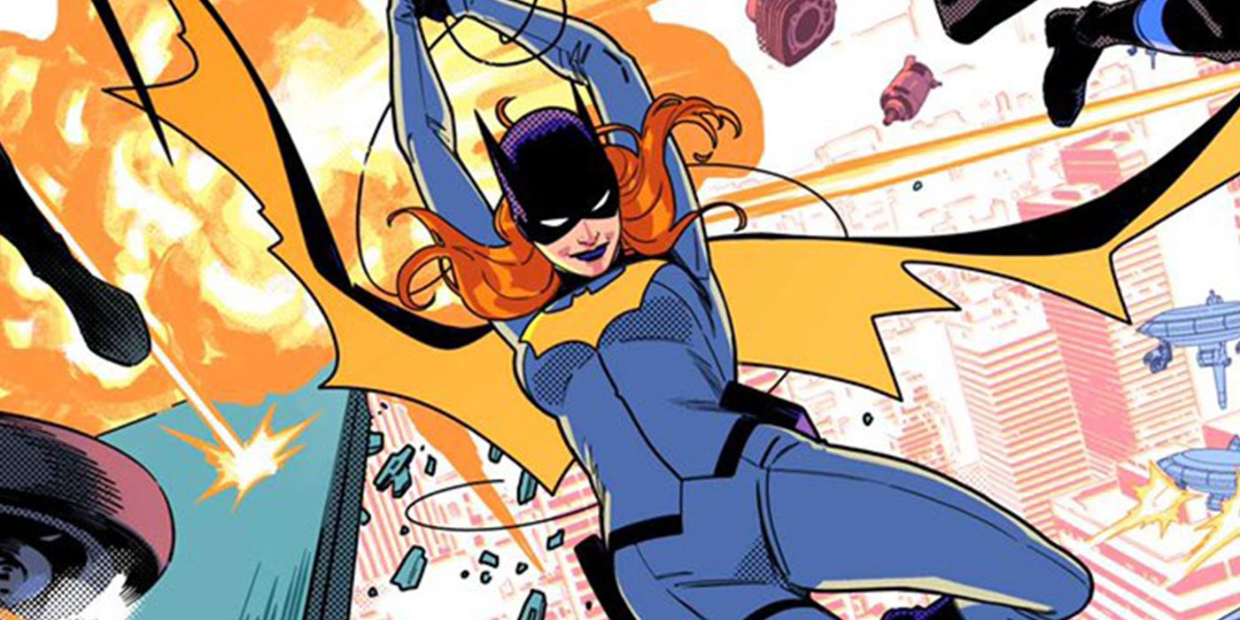 Batgirl swings through in a New Costume