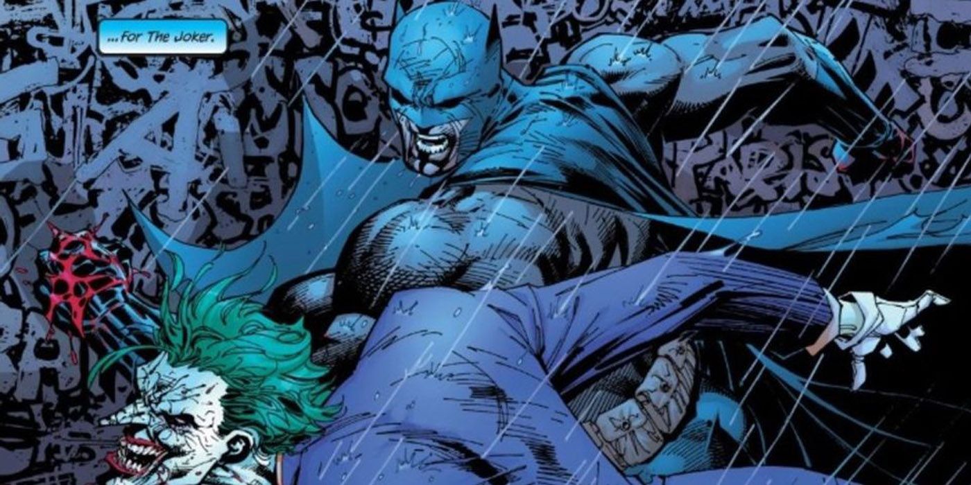 Batman almost kills Joker in the comics.