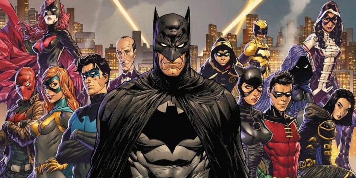 Batman and his allies in the Bat-Family.
