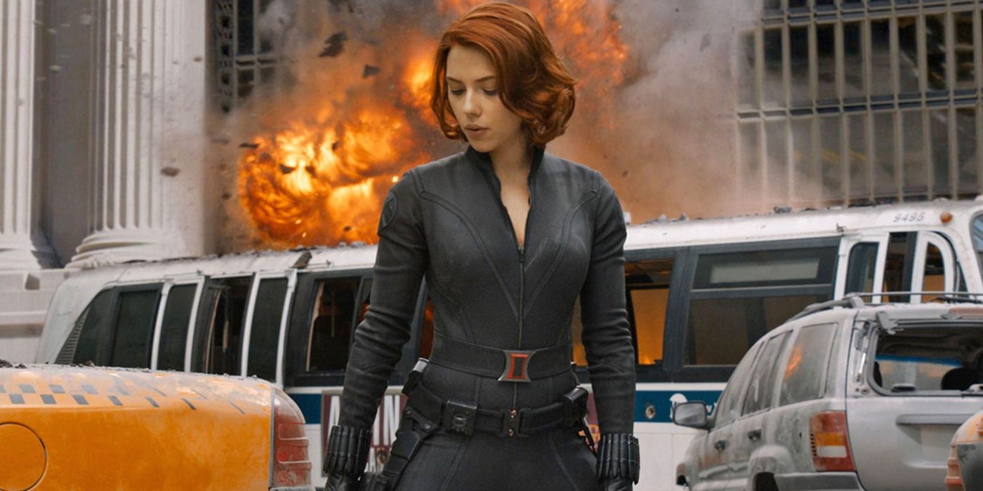 Black Widow during New York invasion in Avengers.