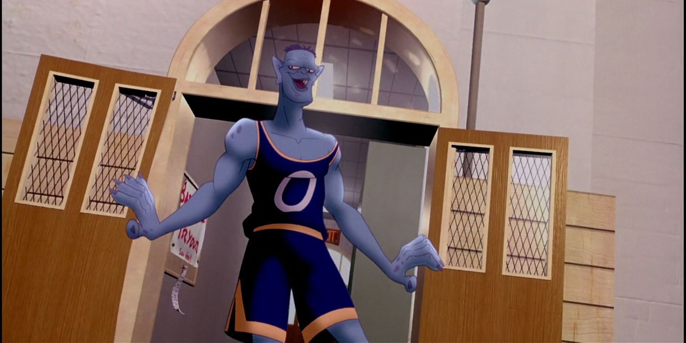 Blanko enters the gym in Space Jam