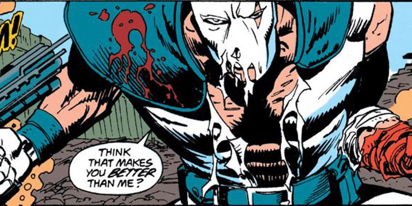 Bloodsport battling Hi-Tech in Action Comics 694