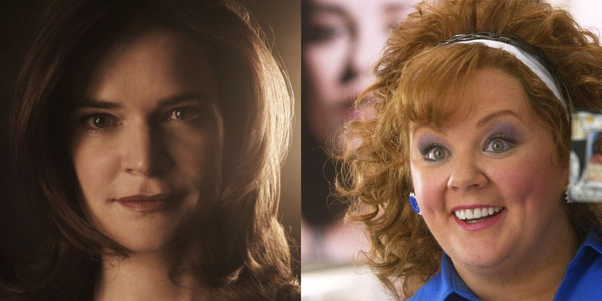 Split image of Melissa McCarthy and Marie Schrader