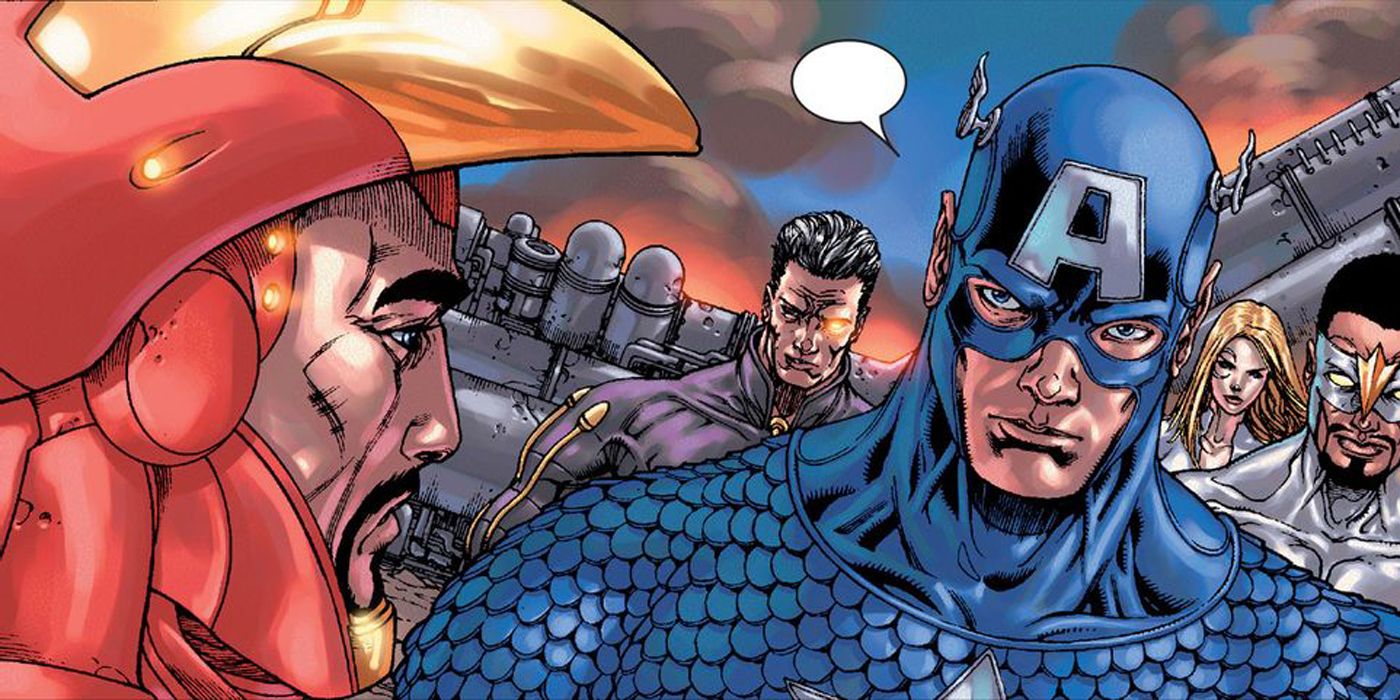 Captain America talking to Iron Man.