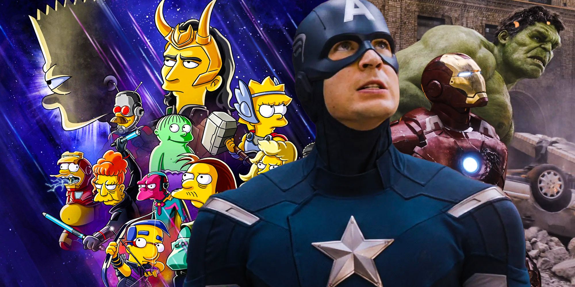 Captain america the avengers the simpsons the good the bart and the loki marvel heroes