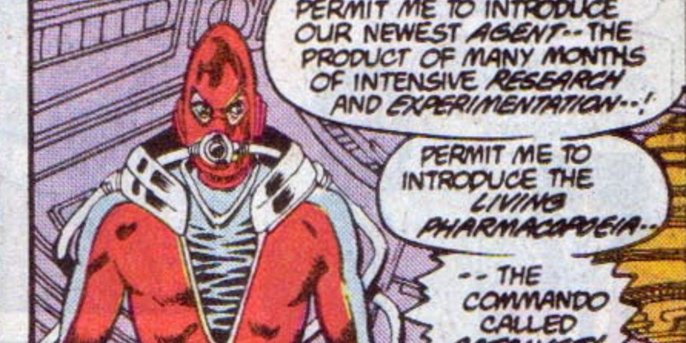 Catalyst in his red costume in old school DC COmics