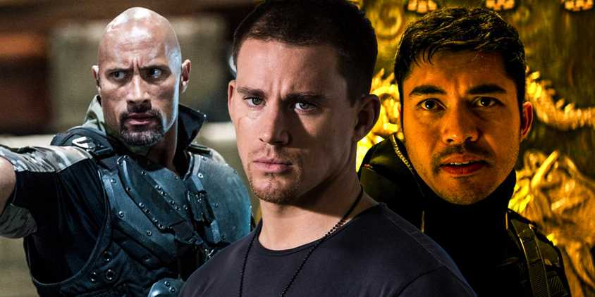 Channing tatum GI Joe the rise of Cobra The rock GI Joe retaliation Snake eyes