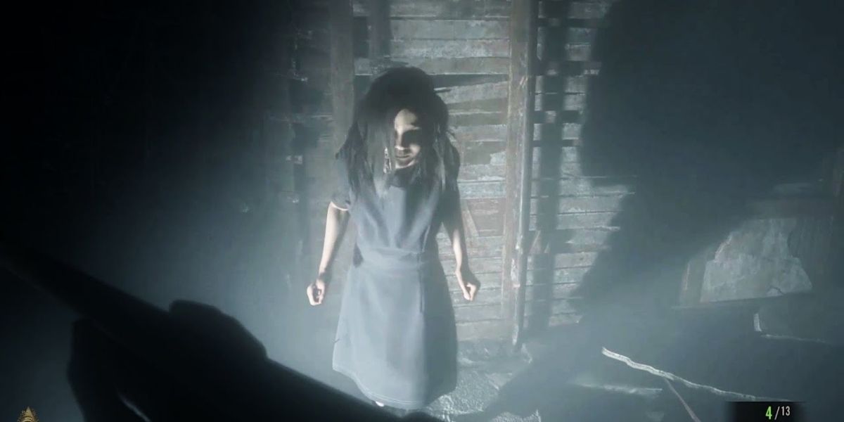 Eveline appears in the Baker House in Resident Evil 7