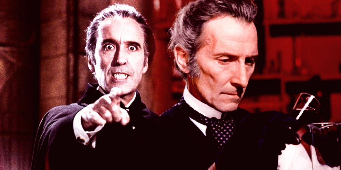 Christopher Lee and Peter Cushing