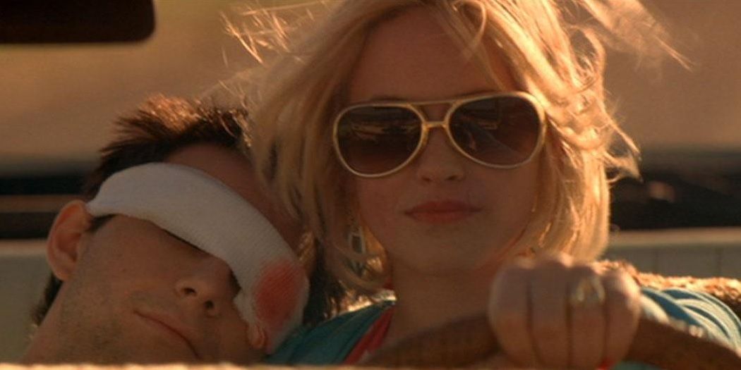Clarence and Alabama drive away at the end of True Romance
