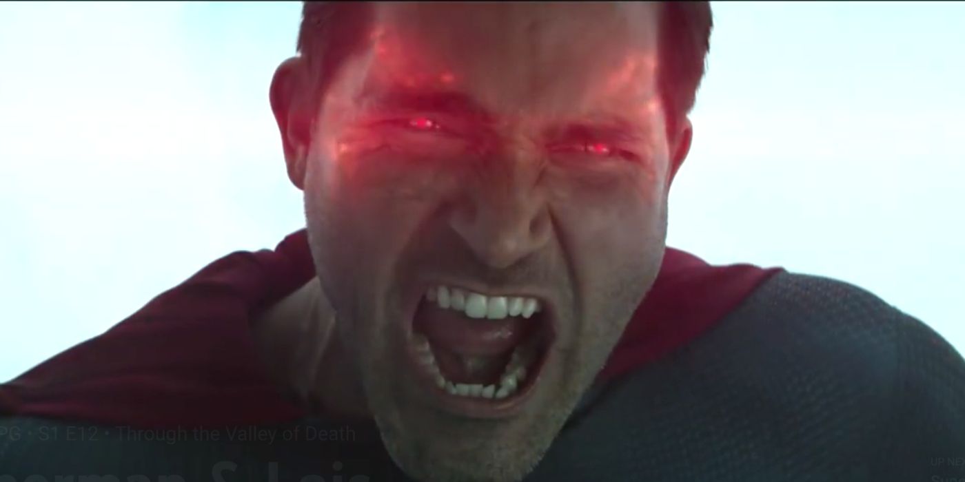 Clark Fights Evil Superman