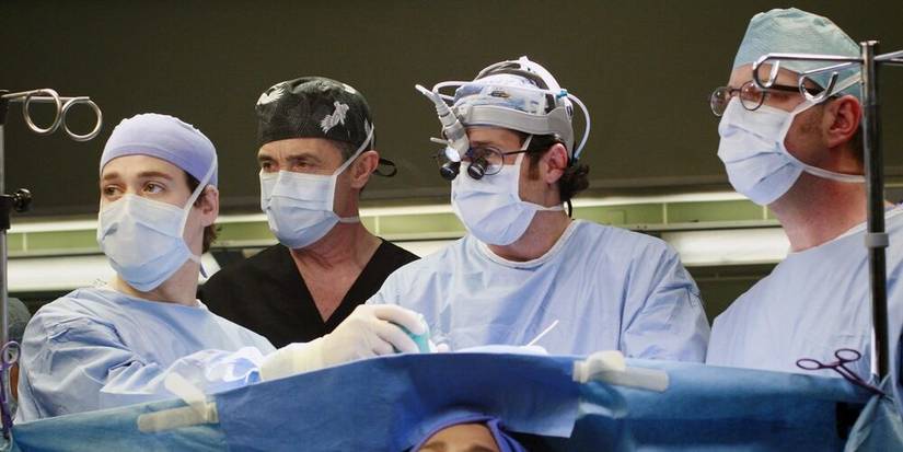 Colin Marlow monitors a surgery during his brief stint at Grey Sloan in Grey's Anatomy