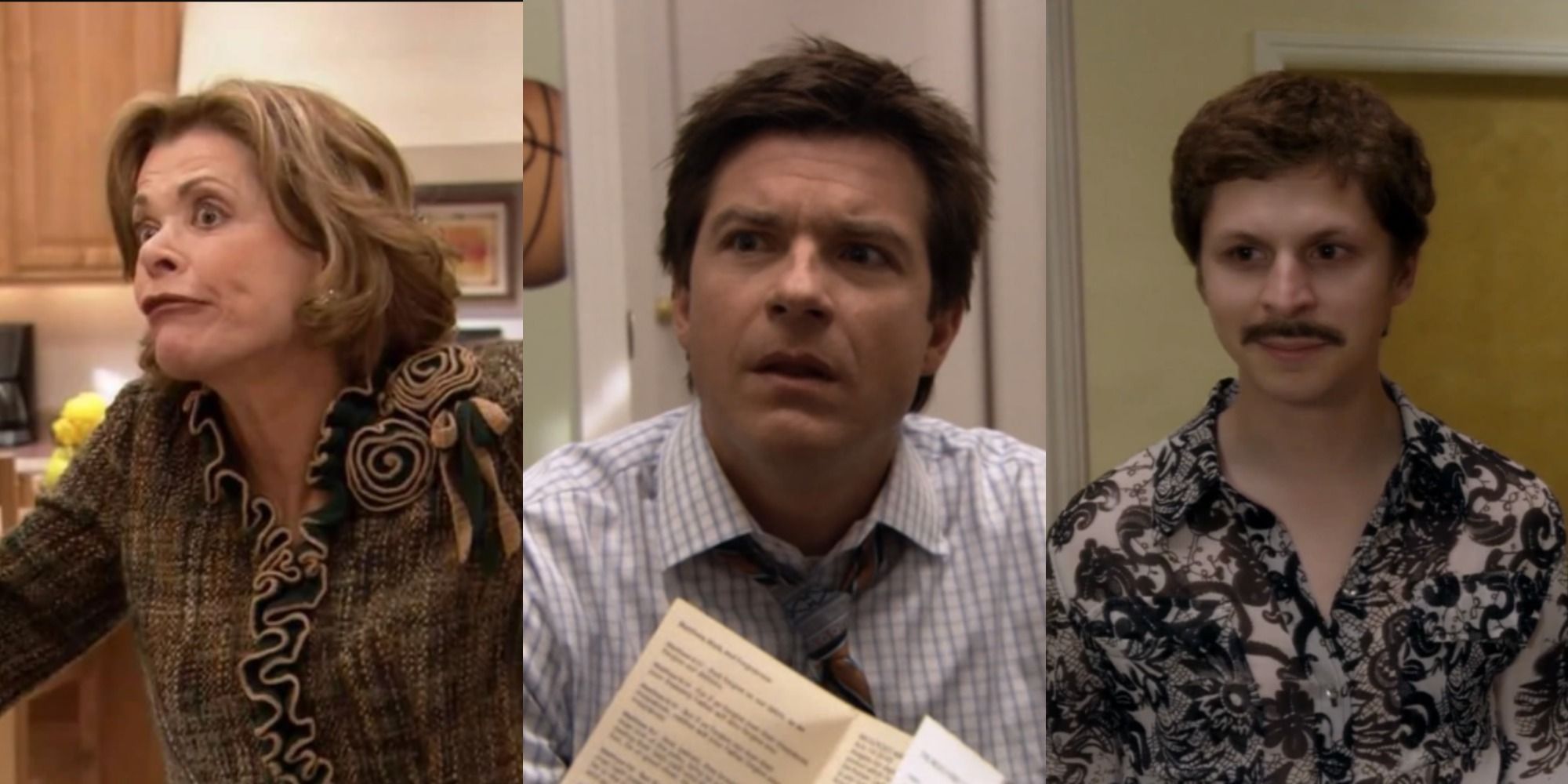 Collage of Lucille, George Michael and Michael from Arrested Development