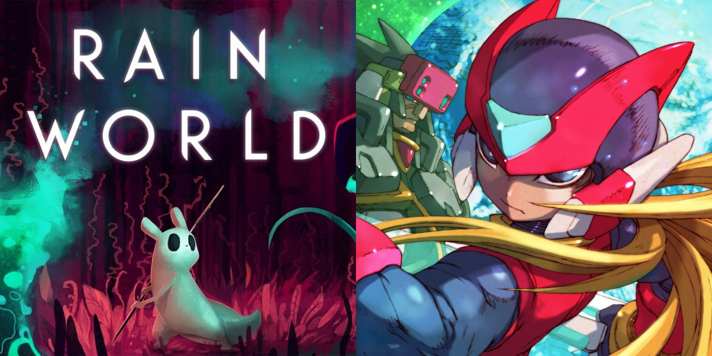 Feature image showing Slugcat from Rain World and and Zero from Mega Man Zero.