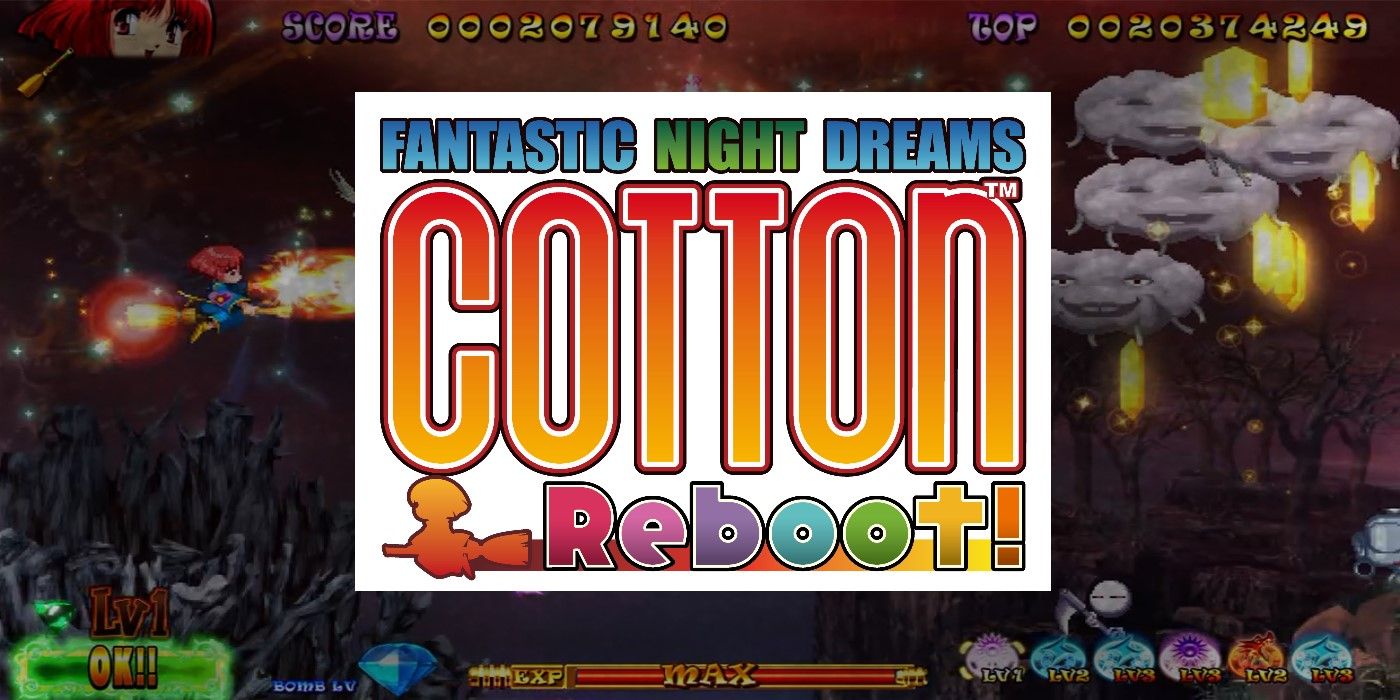 Cotton Reboot!'s logo on a screenshot.