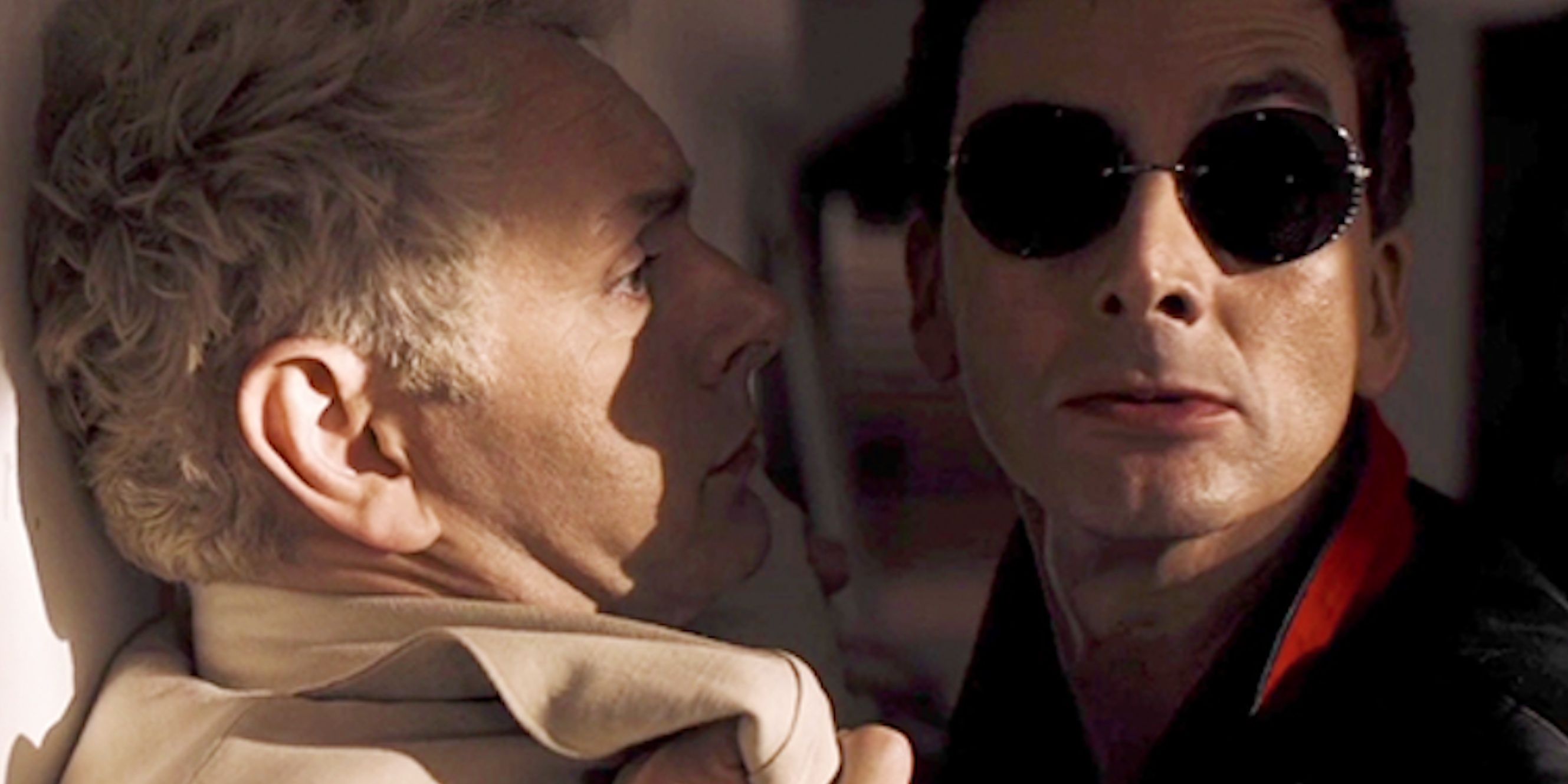 Crowley pins Aziraphale in Good Omens, for calling him nice.