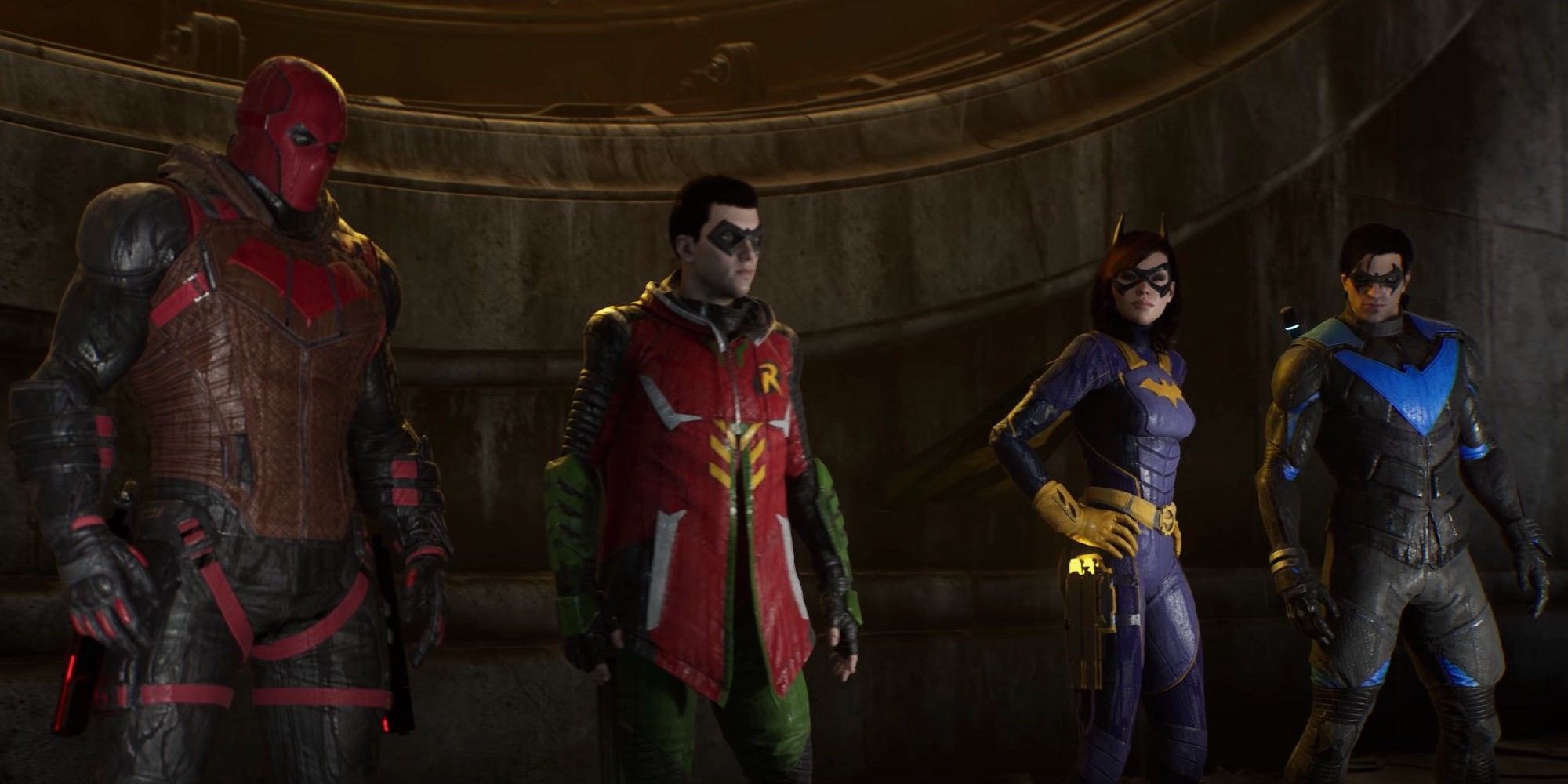 DC Gotham Knights Robin, Nightwing, Batgirl and Red Hood