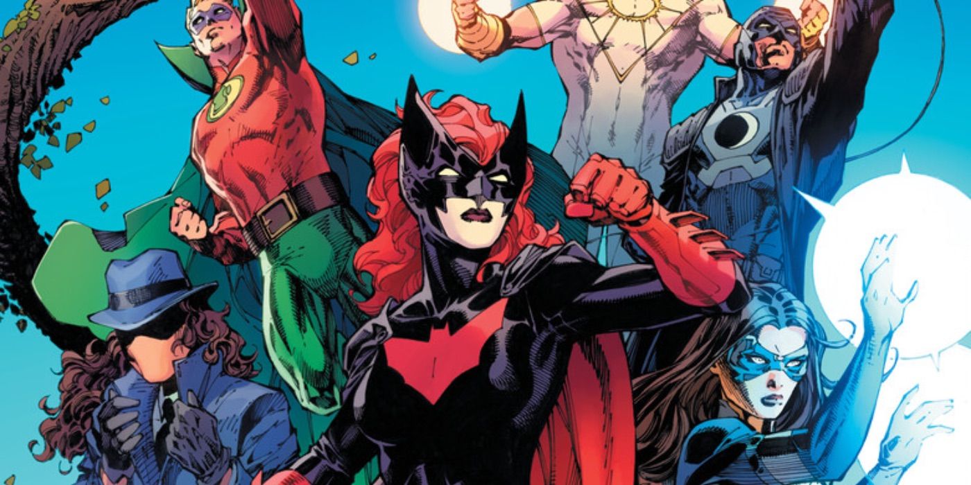 DC Pride cover art featuring Batwoman, Renee Montoya, Dreamer, Midnighter, Green Lantern,