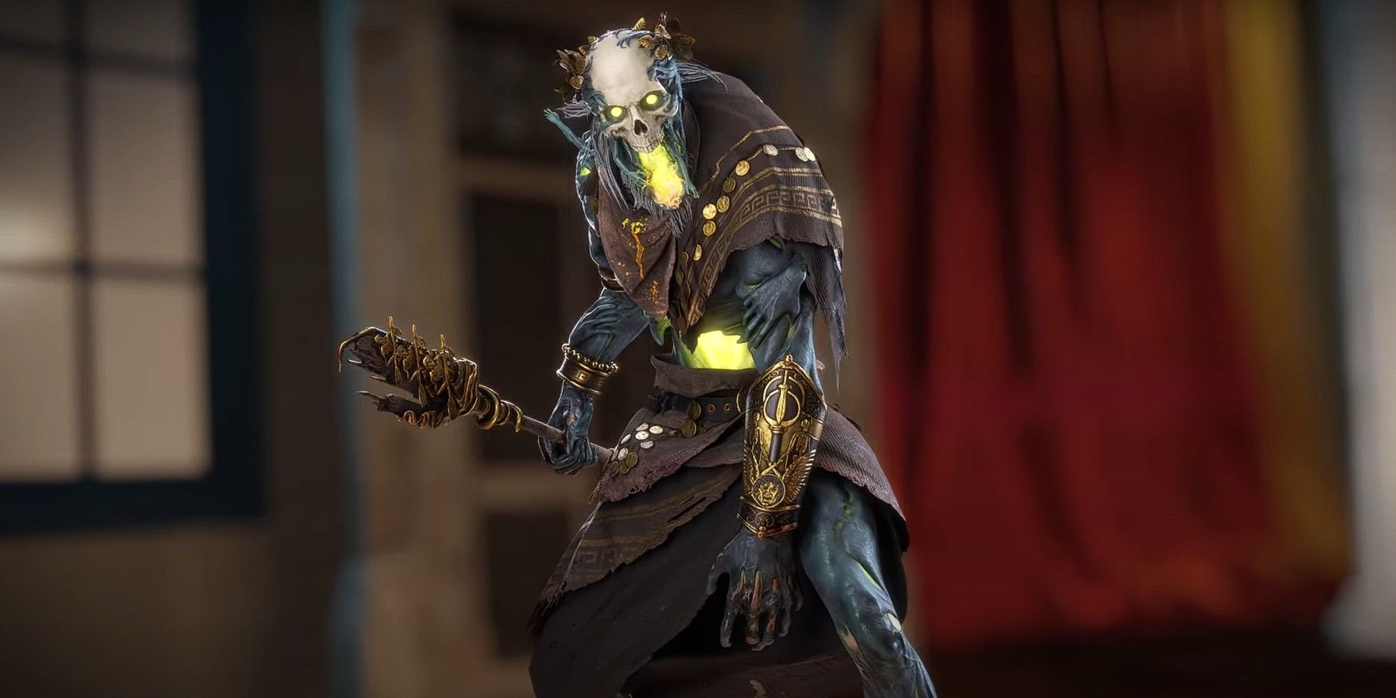 Blight as the Ferryman in the Greek Legends Cosmetic Collection for Dead By Daylight