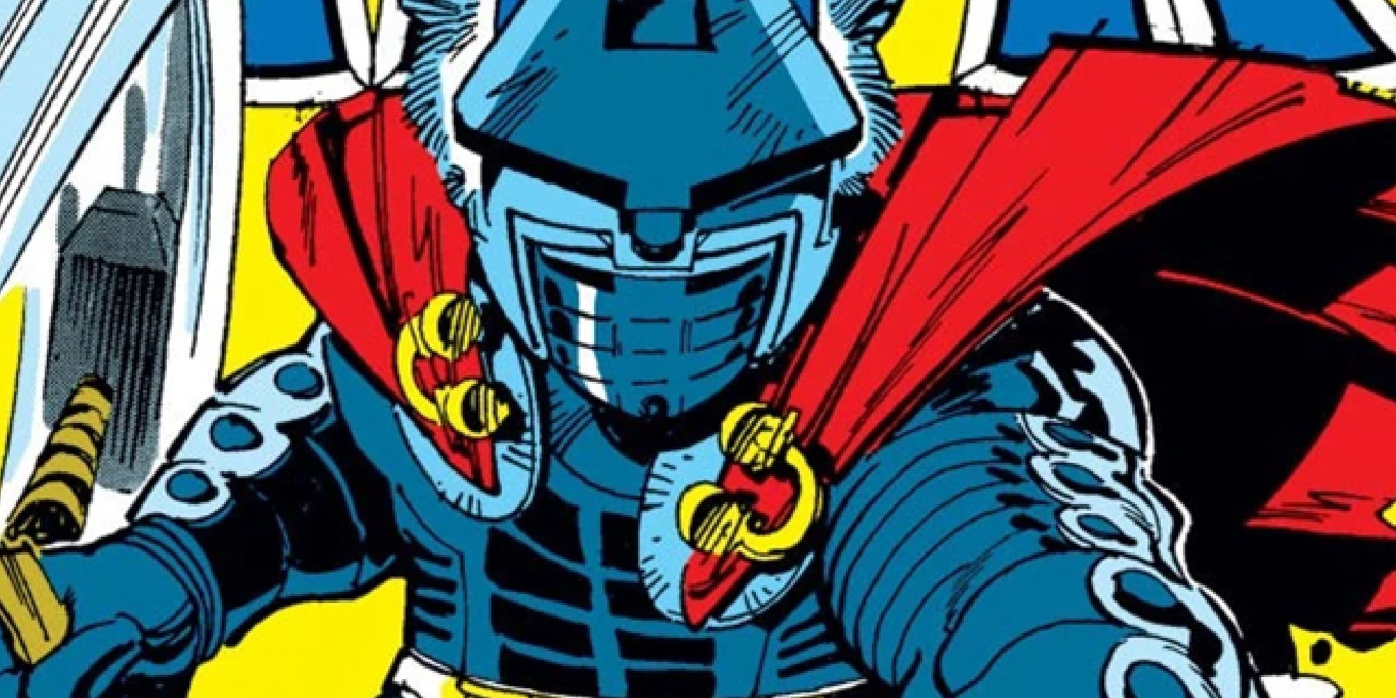 Destroyer Thor attacks in Marvel Comics.
