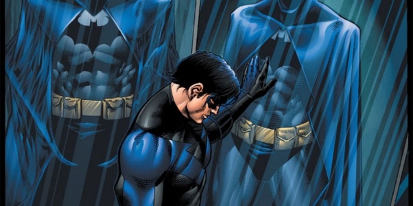 Dick Grayson mourns Batman
