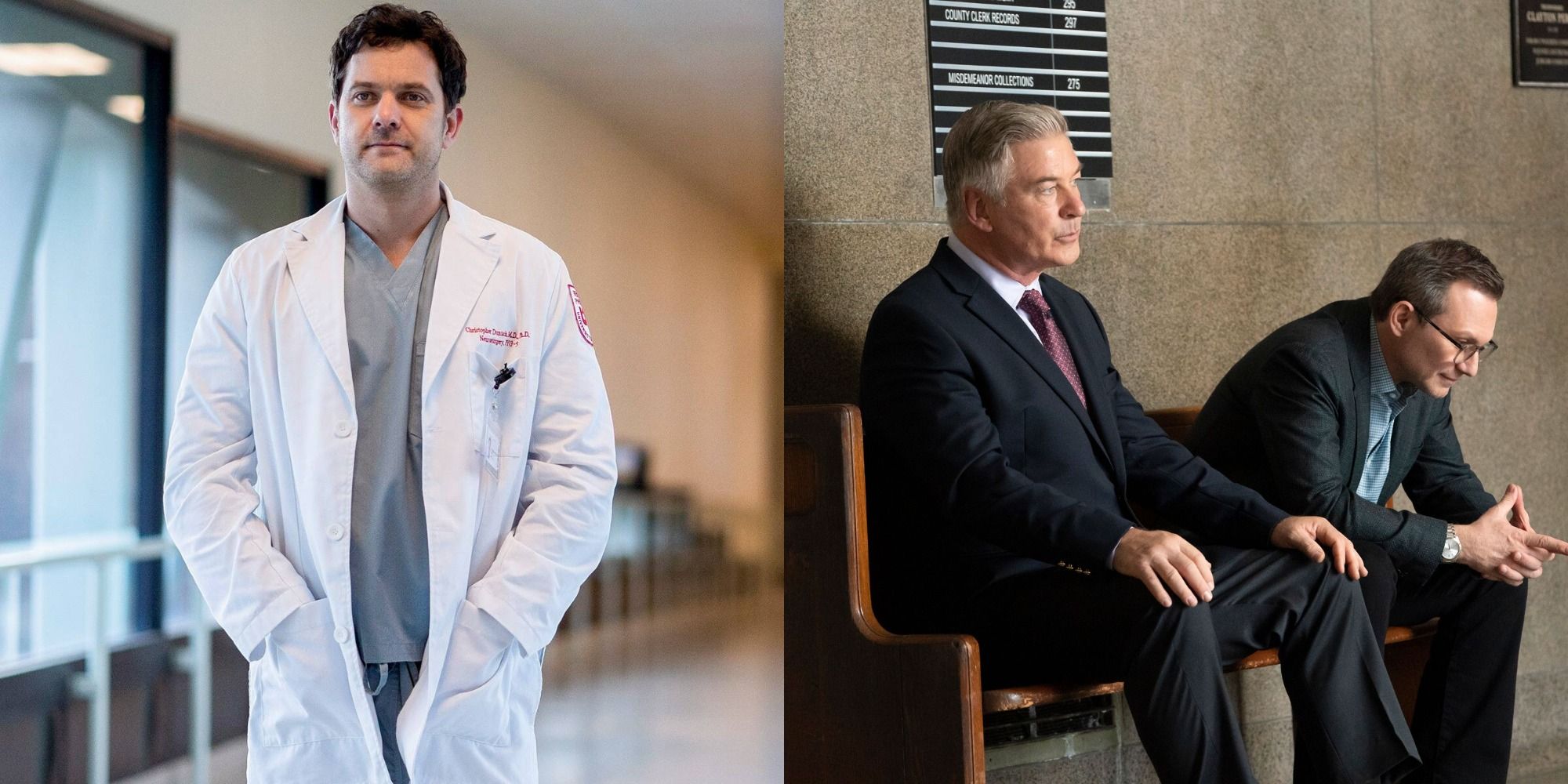 Split image showing Dr. Duntsch and Drs. Henderson and Kirby in Dr. Death