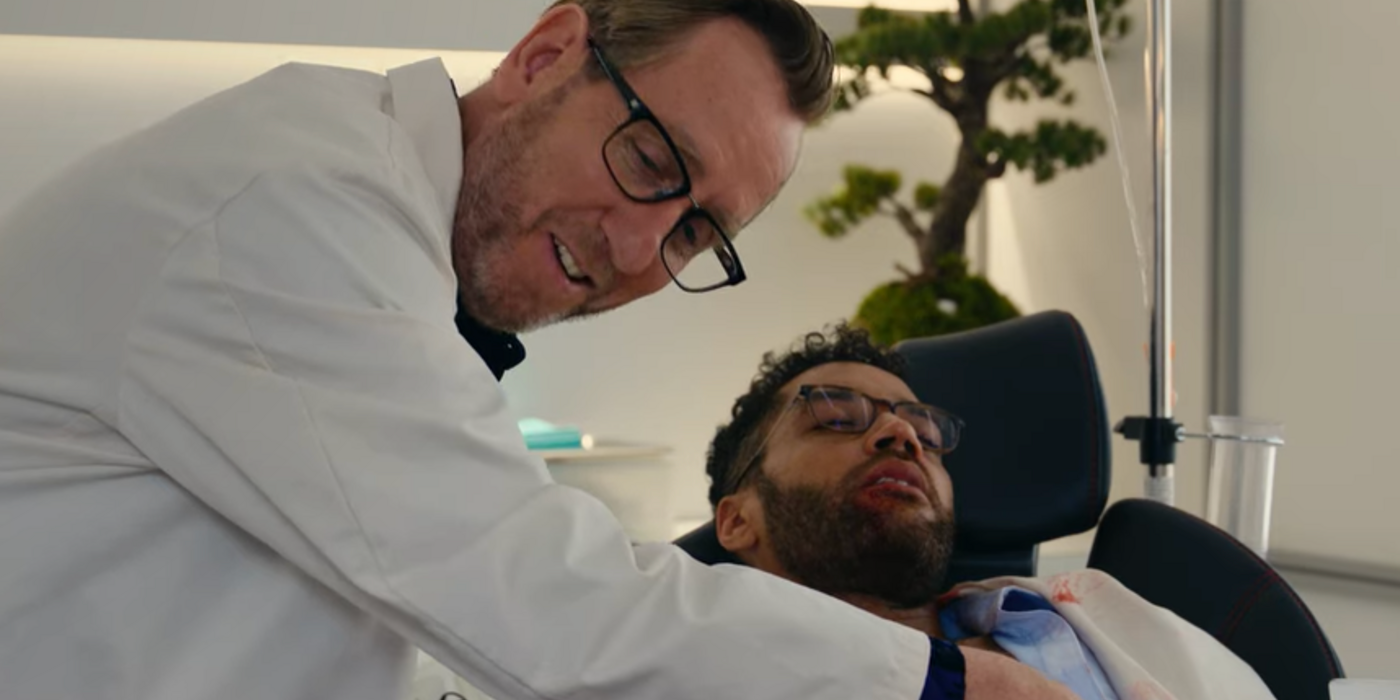 Dr. Ricky helps a patient in Gunpowder Milkshake