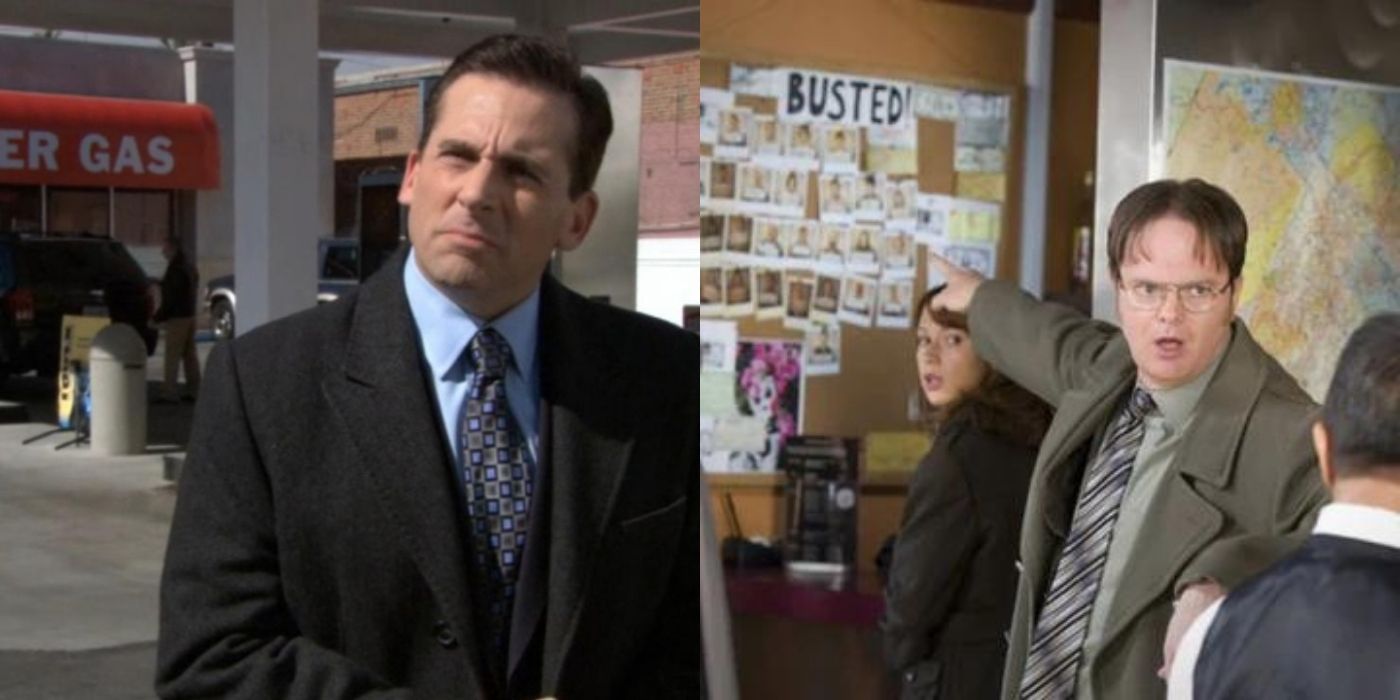 Dwight and Erin search for Michael around town on The Office