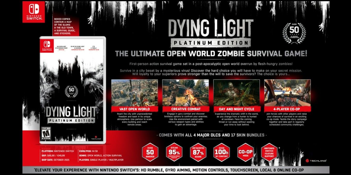 Dying Light Platinum Edition Reportedly Coming To Nintendo Switch