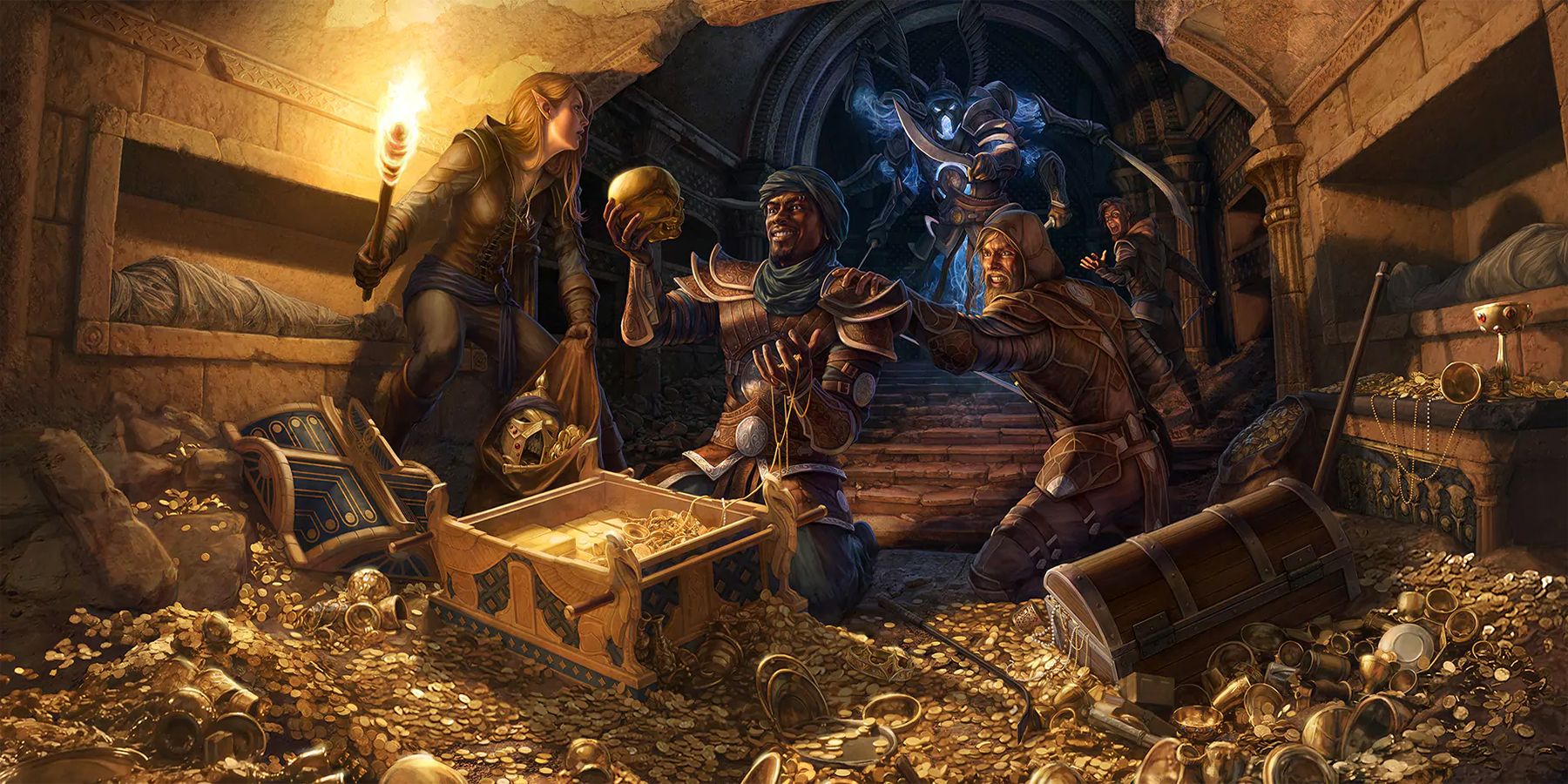 Elder Scrolls Thieves Guild Group Gold Pile