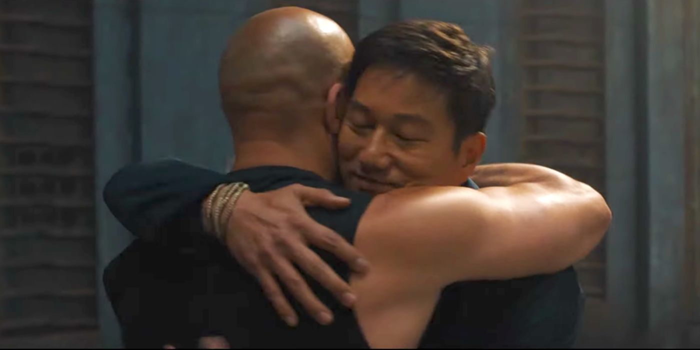 Dom hugs Han in F9