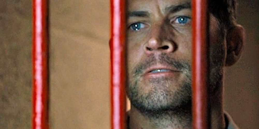 Brian in a prison cell in Fast and Furious 6