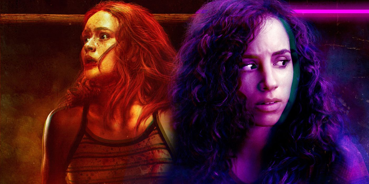 A composite image features Sadie Sink and Kiana Madeira in the Fear Street movies