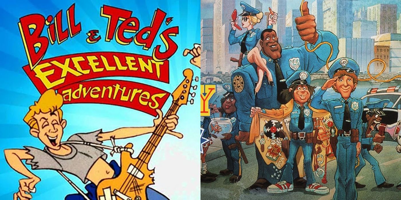 Bill and Ted and Police Academy Cartoons