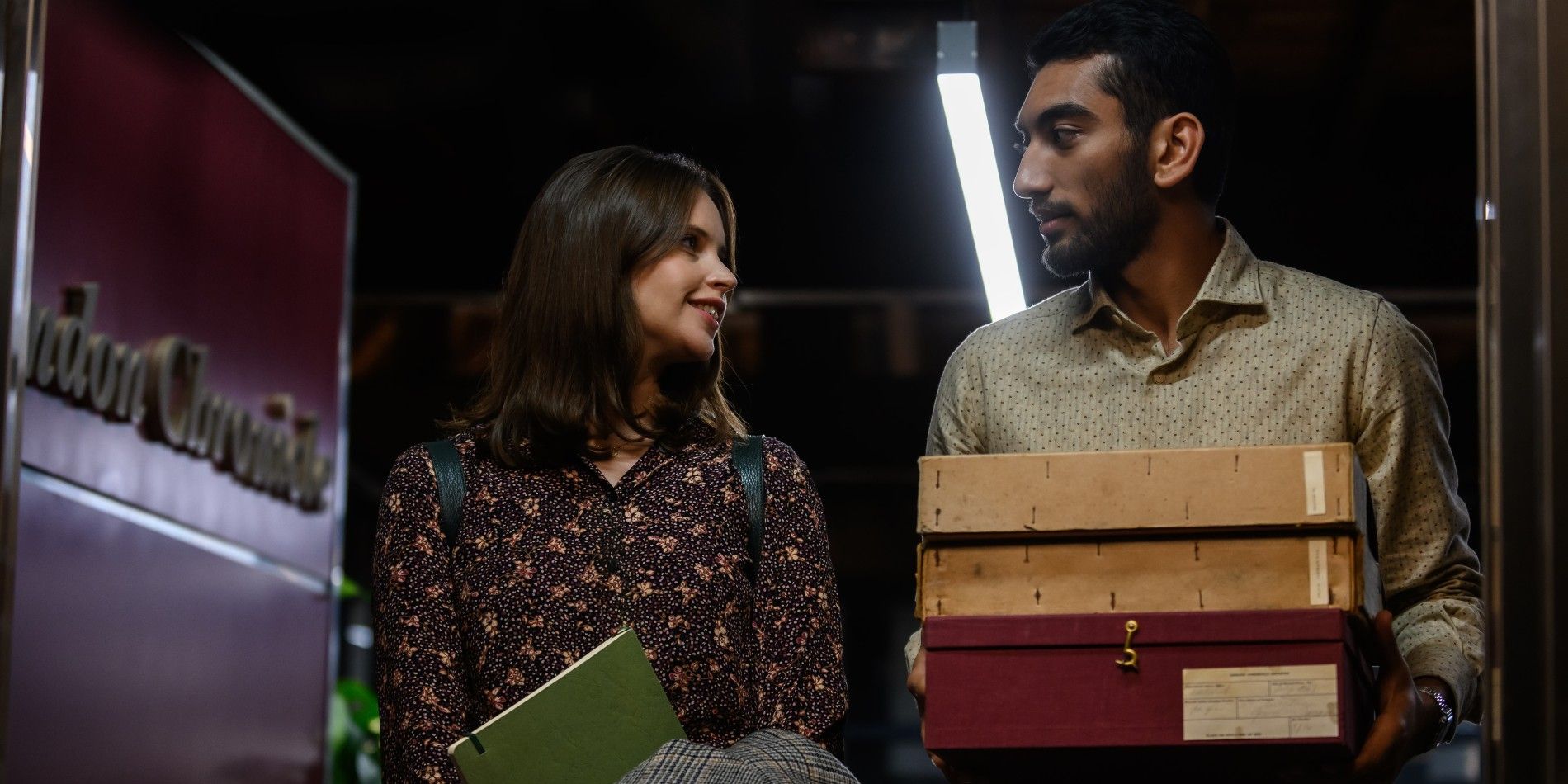 Felicity Jones and Nabhaan Rizwan in The Last Letter From Your Lover