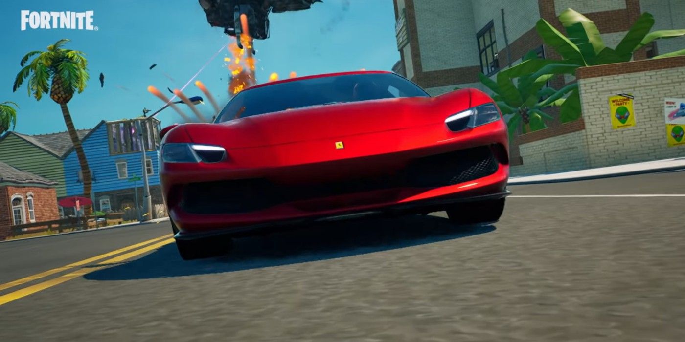 A Ferrari in Fortnite