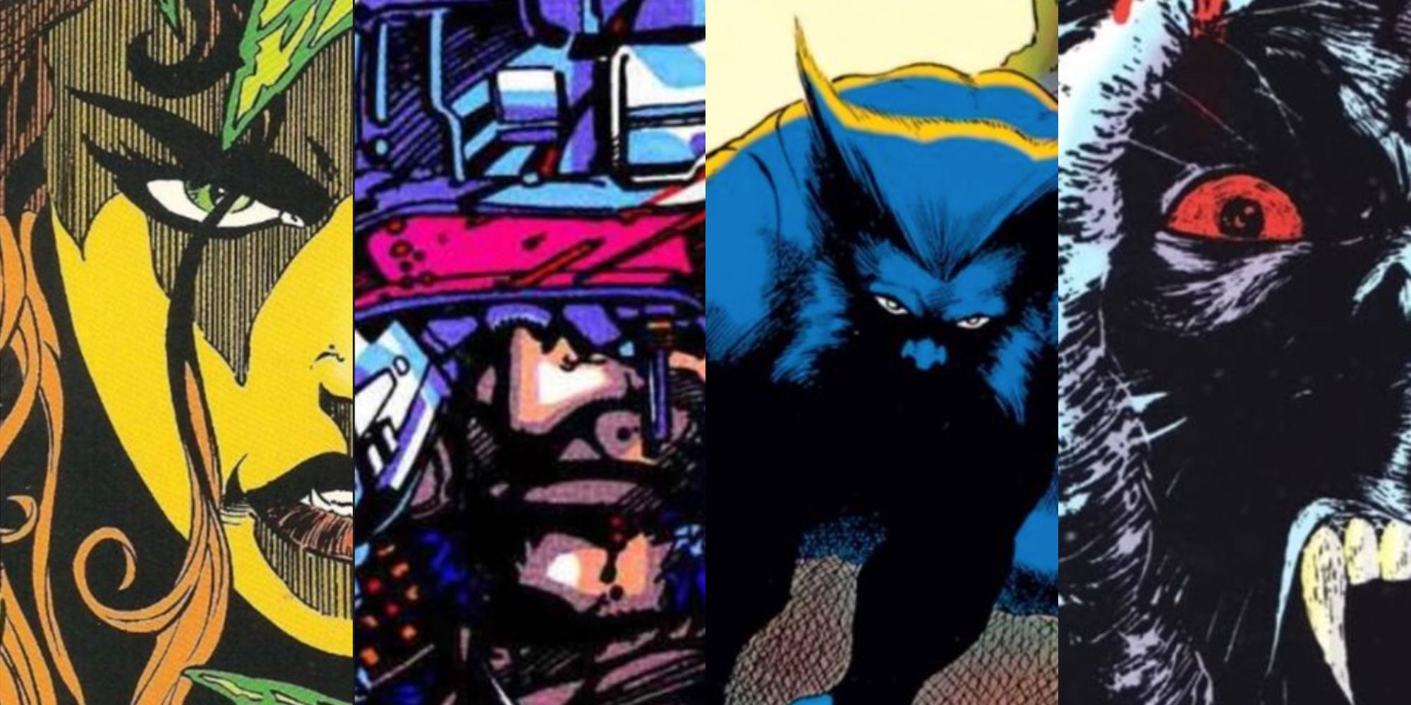 Four side by side images from Marvel Comics Presents