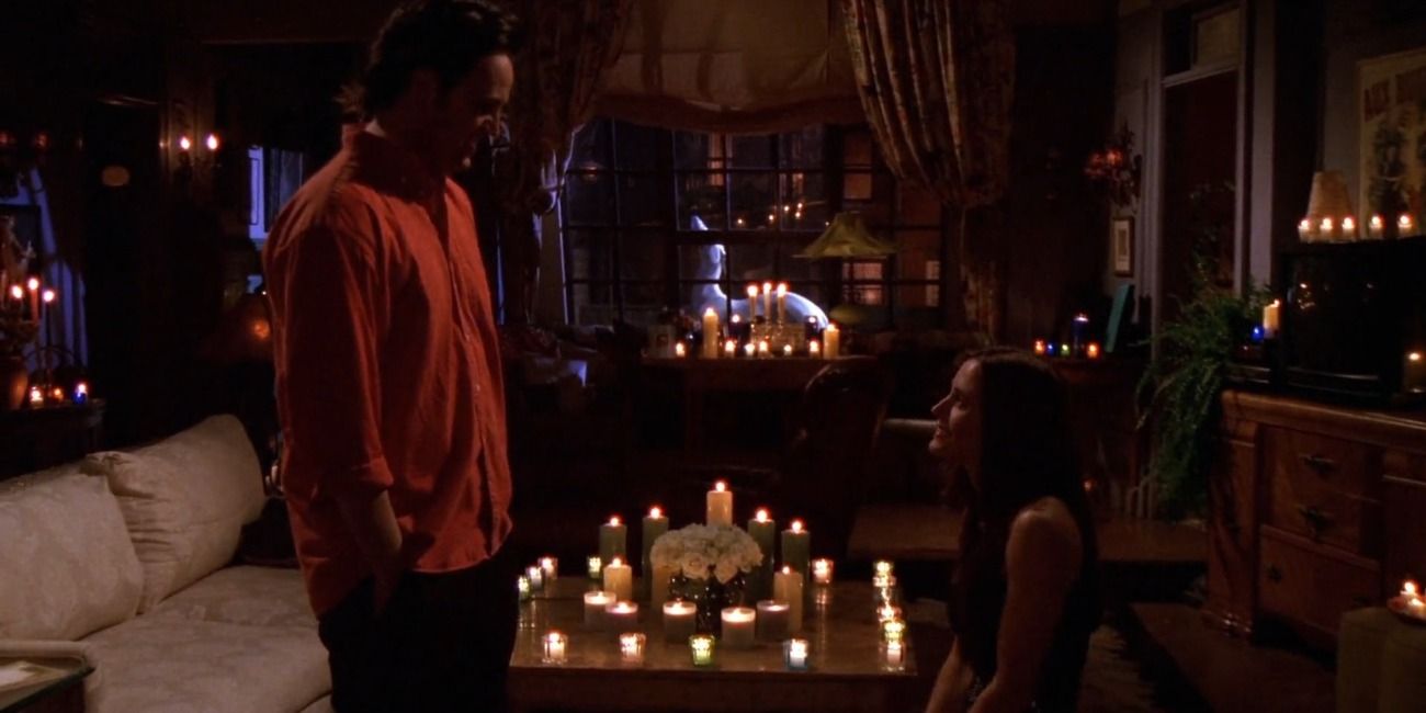Monica proposes to Chandler in Friends