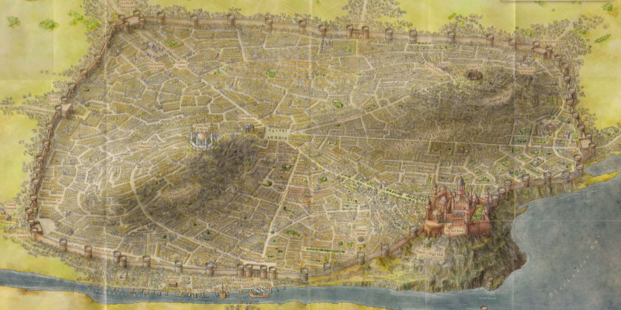 Game of Thrones Kings Landing map
