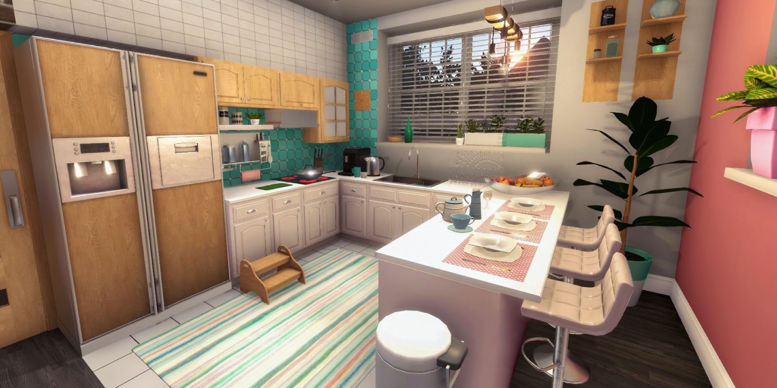 A renovated kitchen in House Flipper