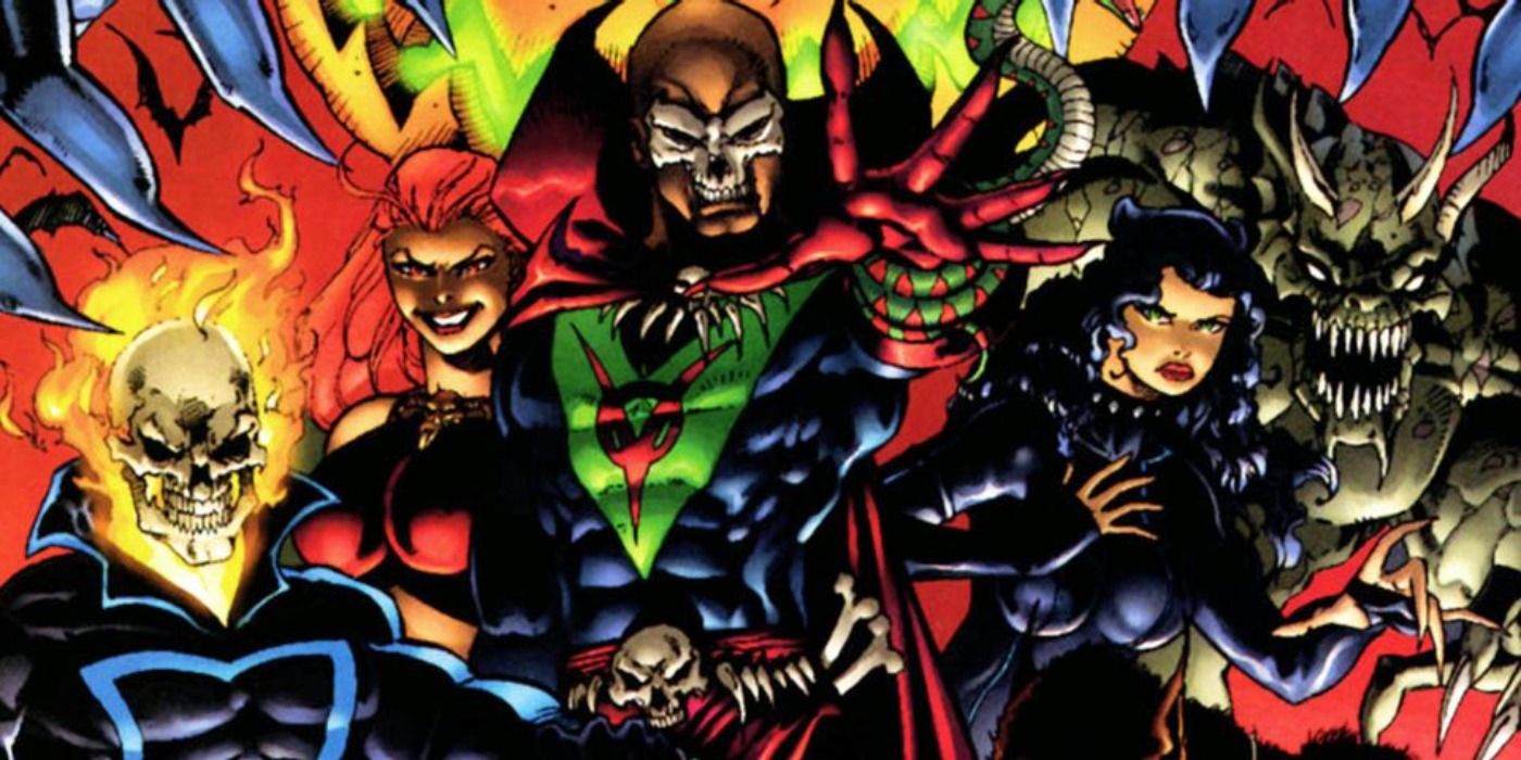 Ghost Rider, Black Cat, and Satana on Supernaturals team from Marvel Comics