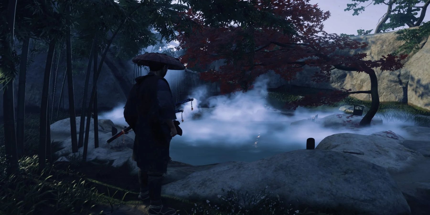 Ghost of Tsushima Hot Spring (Carved Mountain Hot Spring)